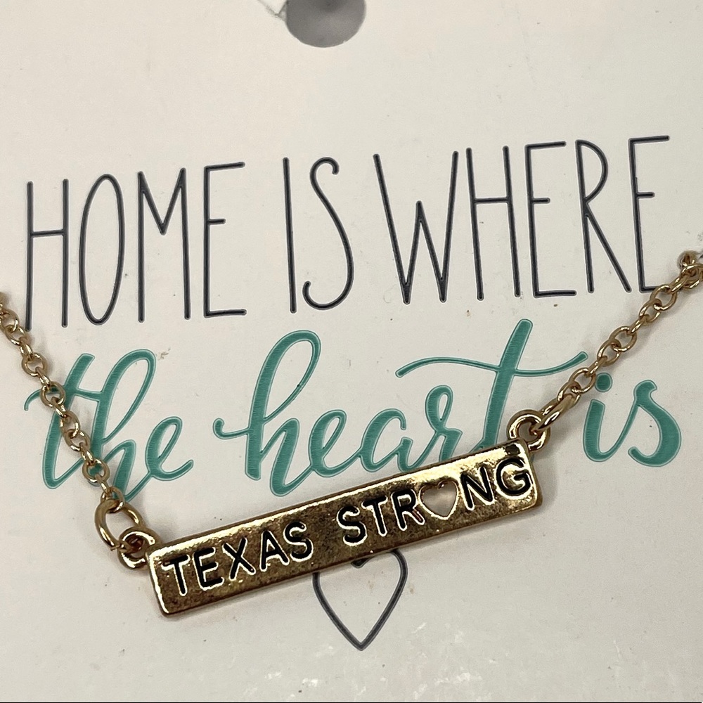 Charming Charlie Texas Strong Necklace